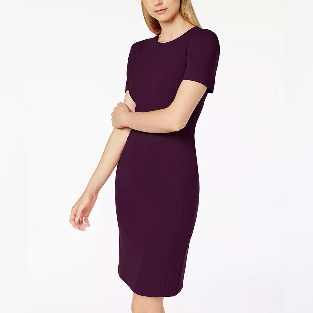 Calvin Klein Deep Purple Midi Dress